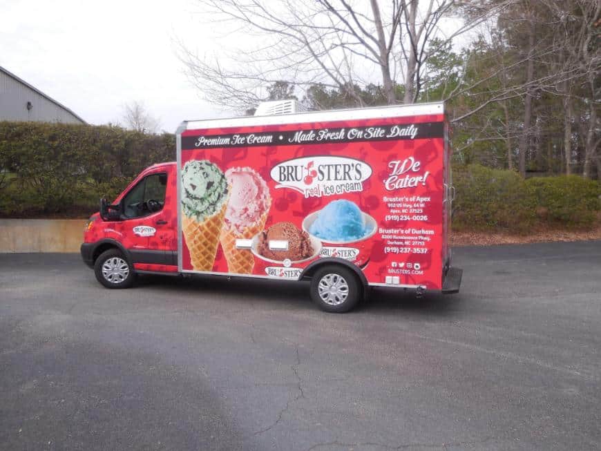 Bruster's Digitally Printed /Wrapped Ice Cream Truck